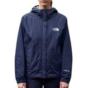 The North Face HyVent 2.5L Navy Blue Hooded Rain Jacket
